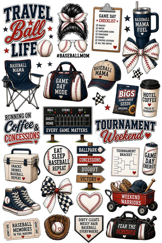 Baseball Collection | UVDTF 9.5 x14 Element Sheets 803