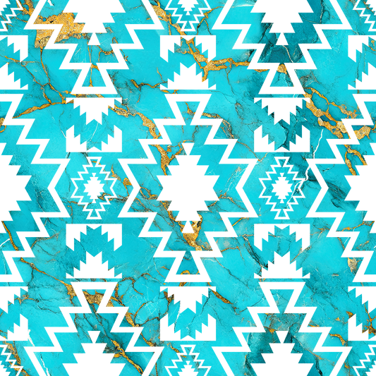 UVDTF 9.5 x 8.5 Element Sheet Turquoise Aztec 6046