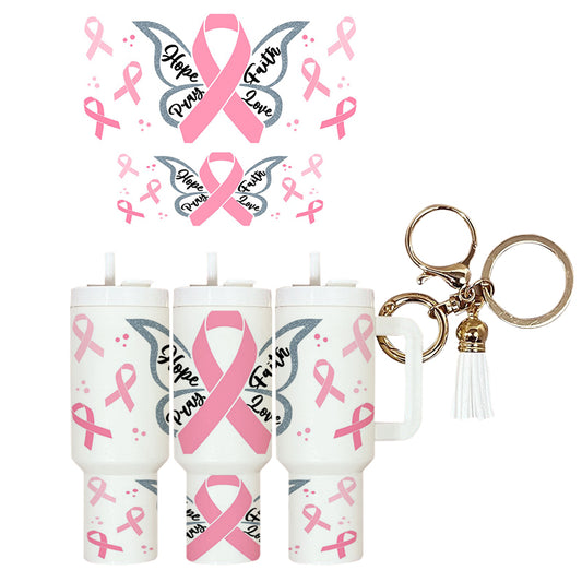UVDTF Mini Tumbler Wrap Hope Pray Faith Love 4024