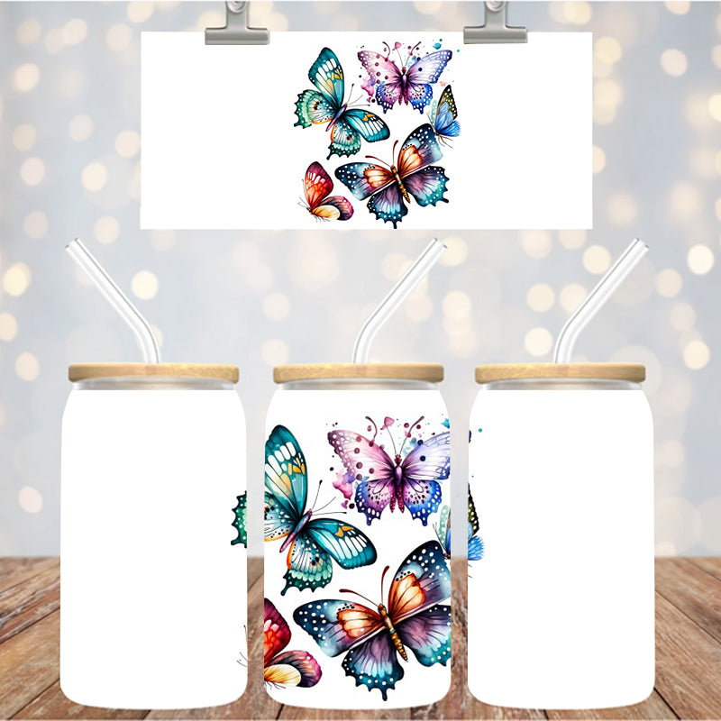 4" Decal Uvdtf Wrap Butterflies D142