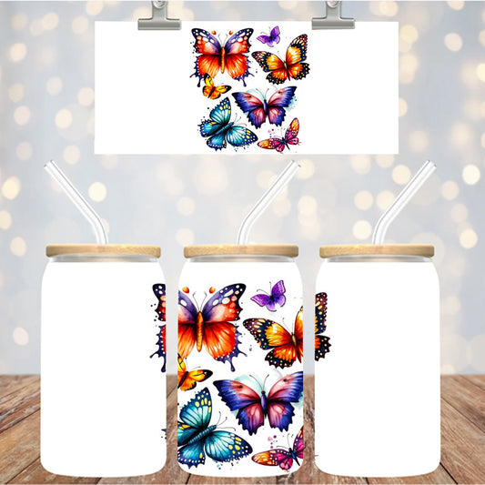 4" Decal Uvdtf Wrap Butterflies 2 D143