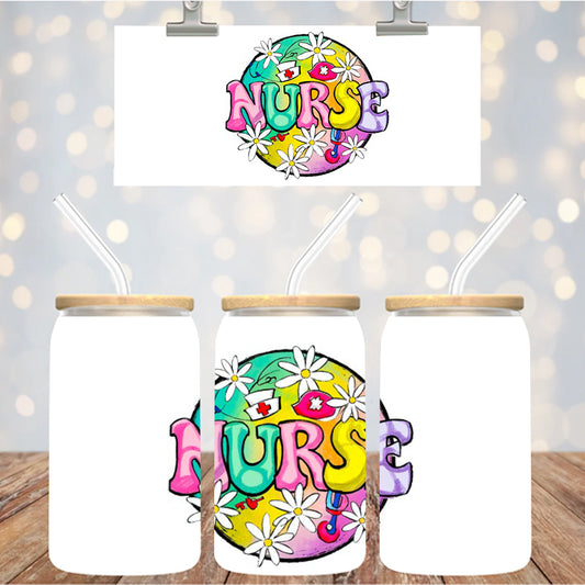 4" Decal Uvdtf Wrap Nurse D137