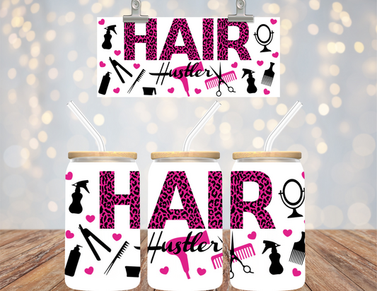 16 oz Uv Dtf Cup Wrap Hair Hustler 744