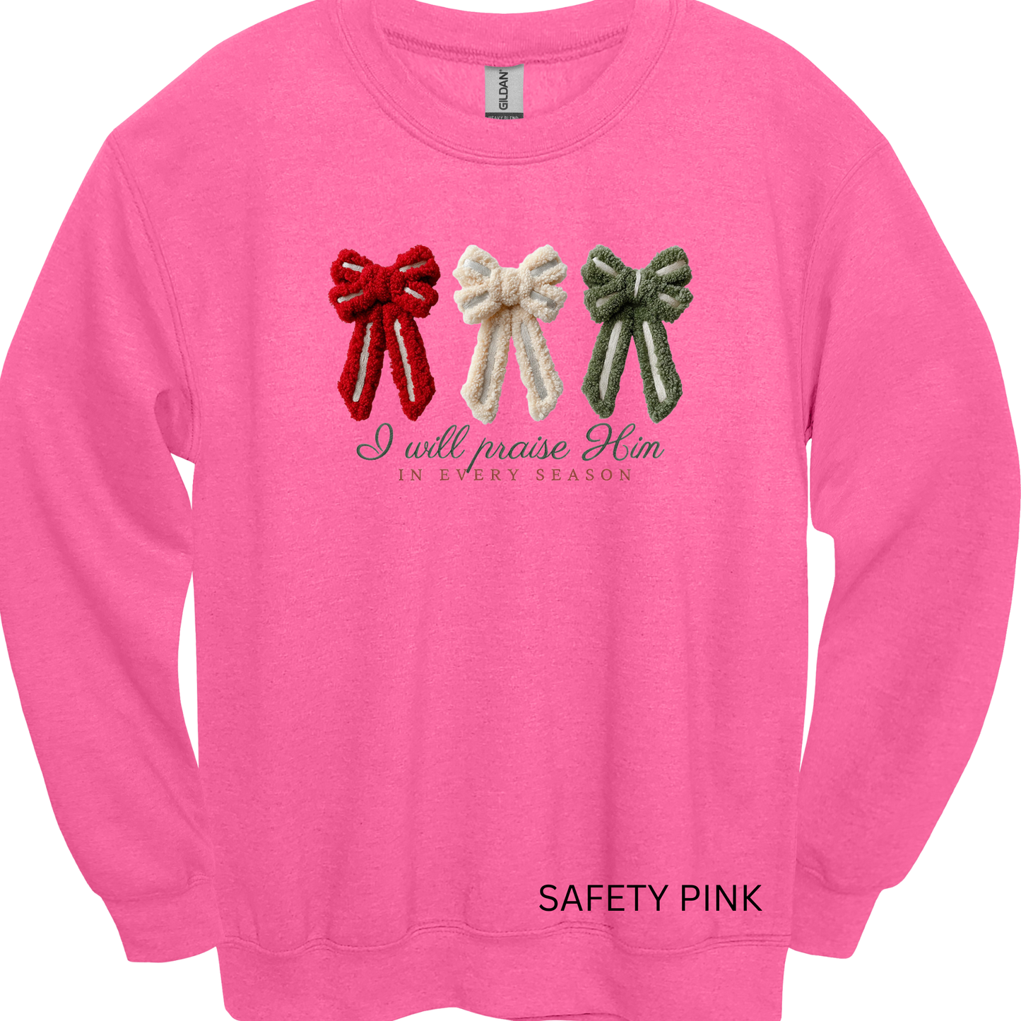 Crewneck Sweatshirt I will praise him in every season 479