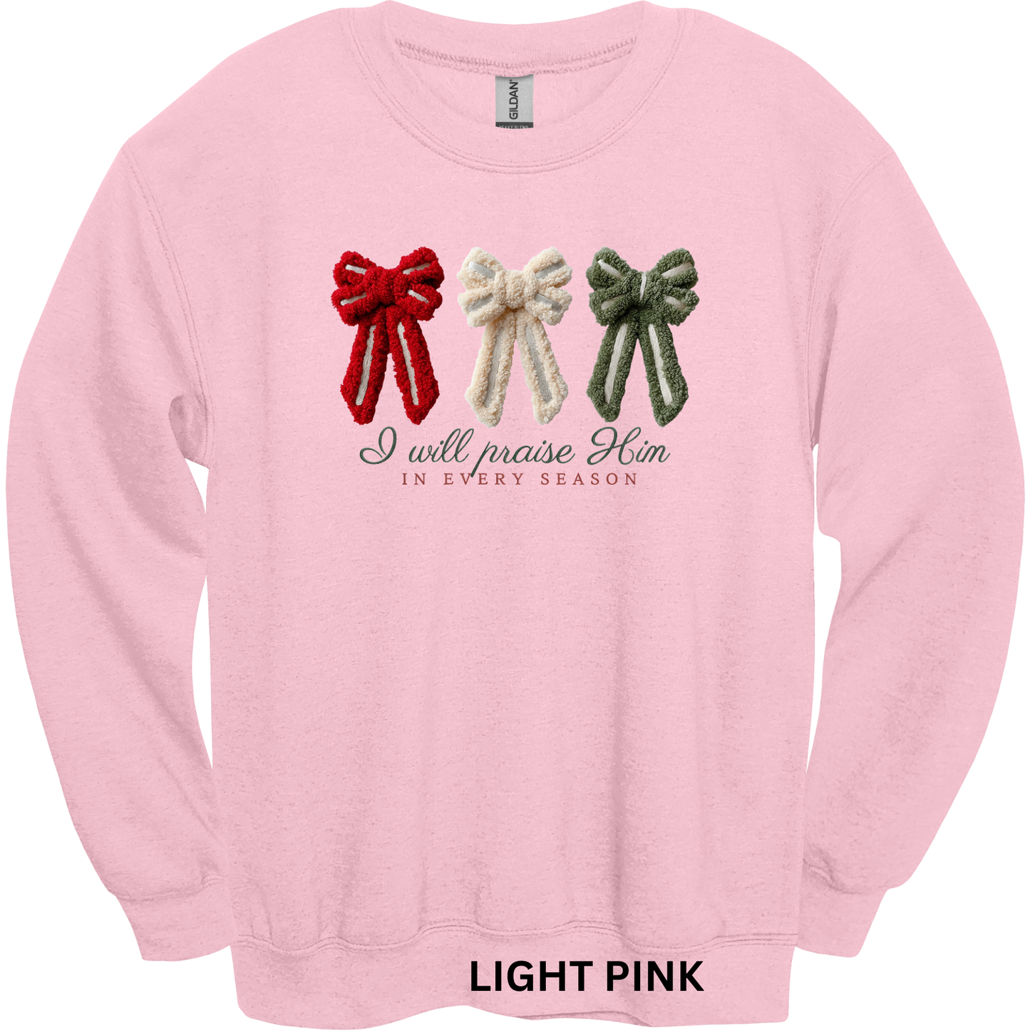 Crewneck Sweatshirt I will praise him in every season 479