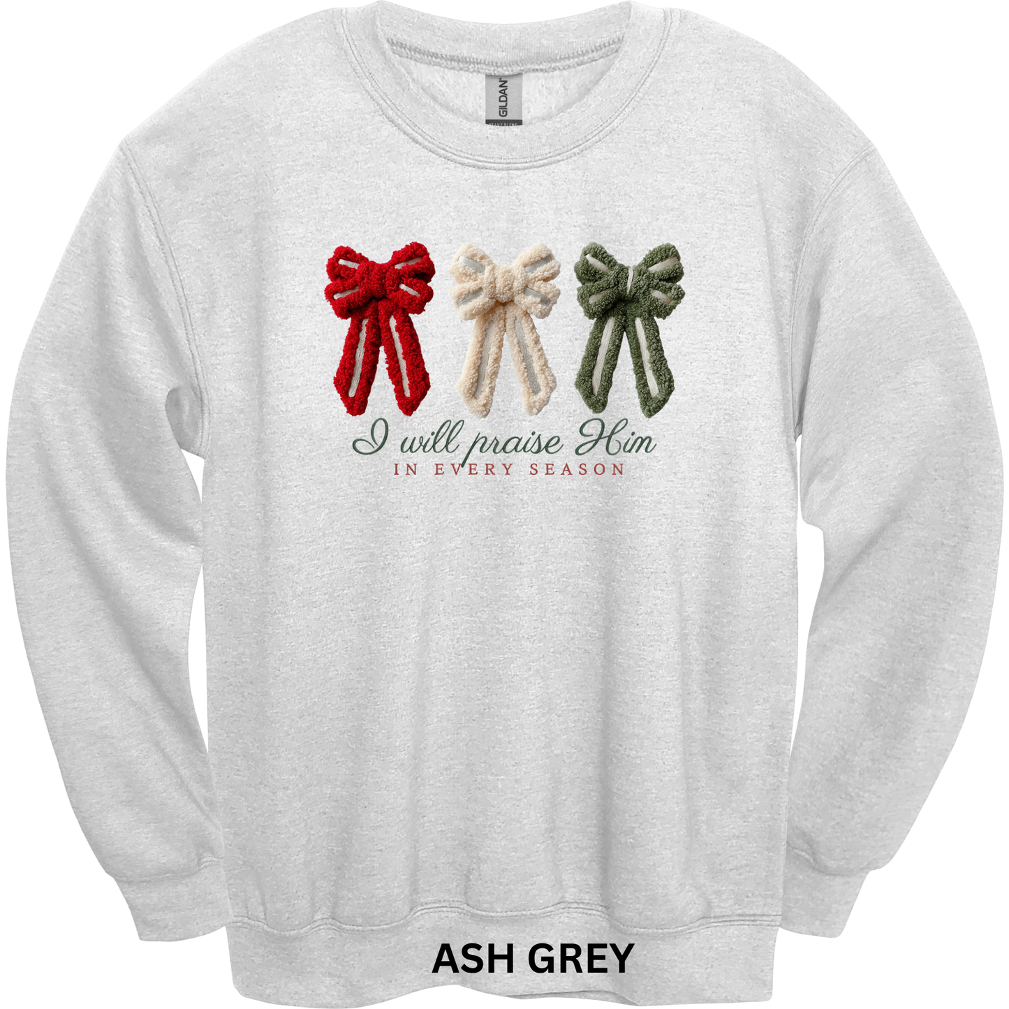 Crewneck Sweatshirt I will praise him in every season 479