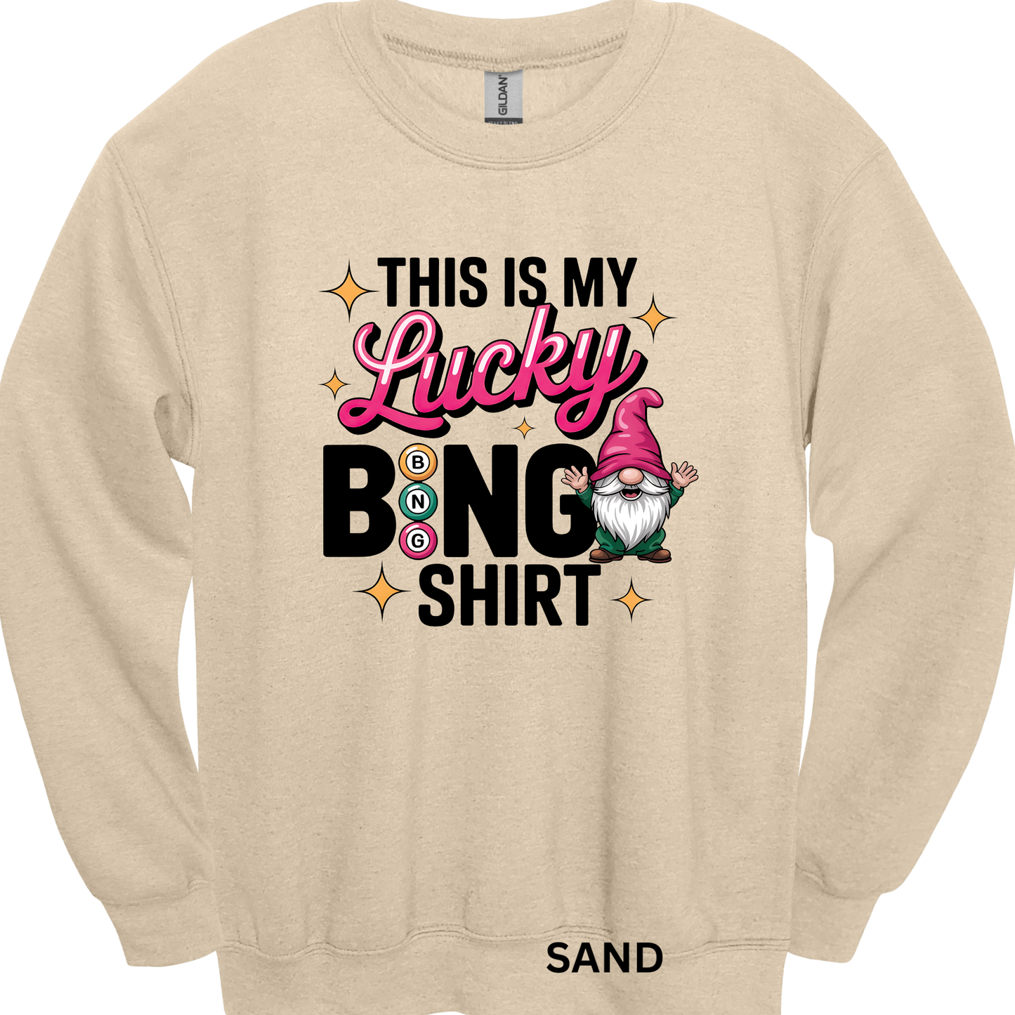 Crewneck Sweatshirt Lucky Bingo Shirt 484