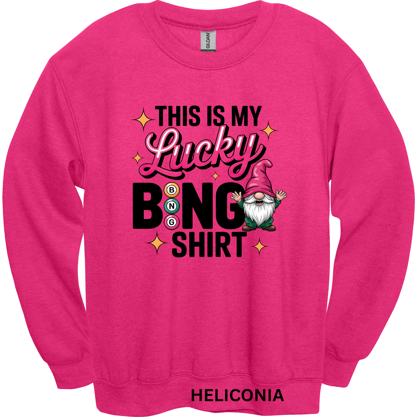 Crewneck Sweatshirt Lucky Bingo Shirt 484