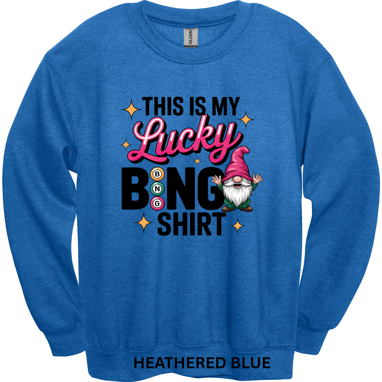 Crewneck Sweatshirt Lucky Bingo Shirt 484