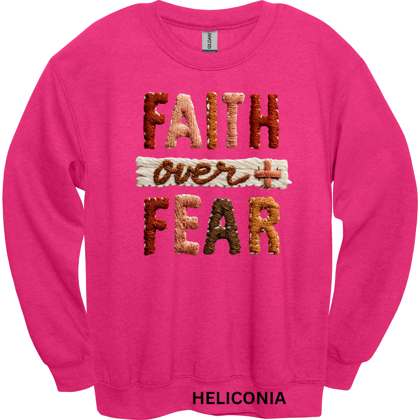 Crewneck Sweatshirt Faith Over Fear 494