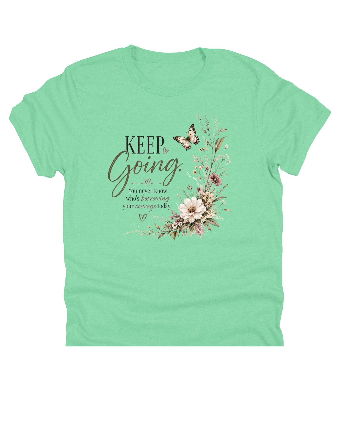 Quiet Strength Collection | Inspirational Floral DTF Transfers | CWP EXCLUSIVE | 6 CHOICES