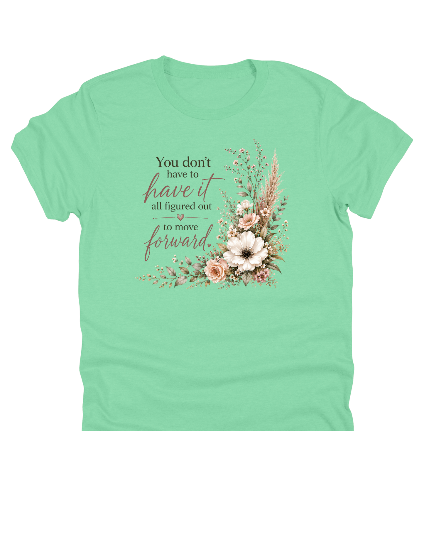 Quiet Strength Collection | Inspirational Floral DTF Transfers | CWP EXCLUSIVE | 6 CHOICES