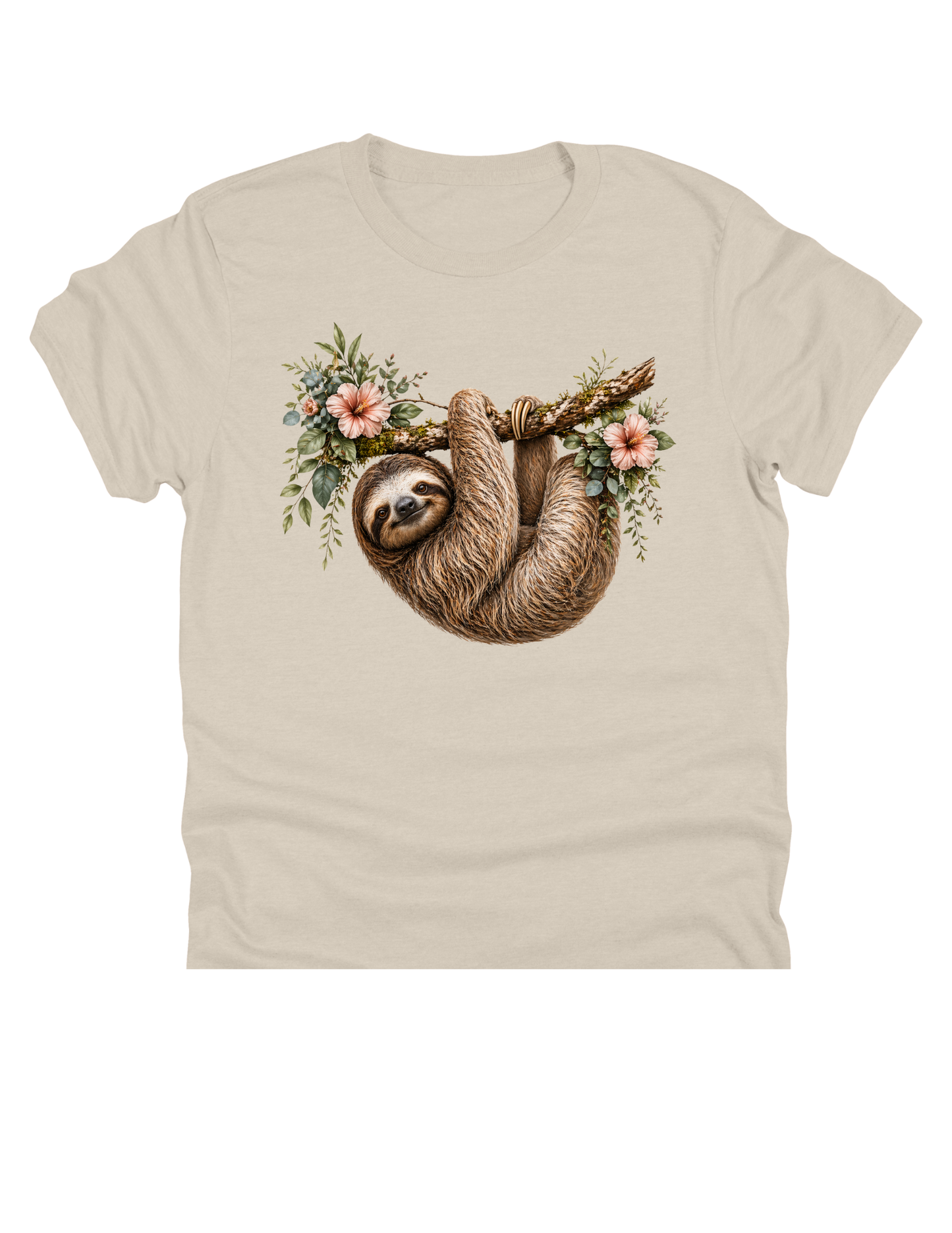 Floral Sloth | Botanical Boutique DTF Transfer