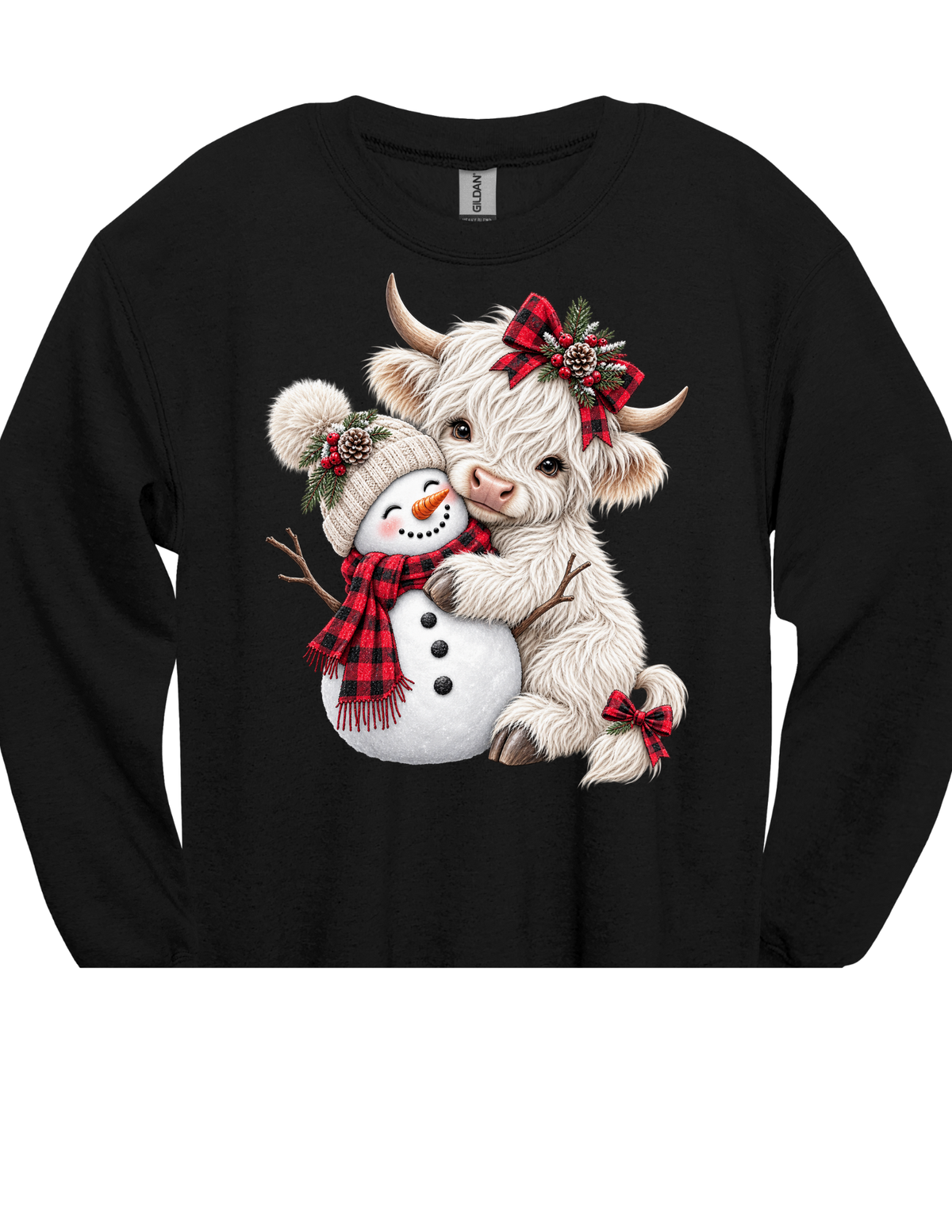 Snow Much Love Highland Cow DTF Transfer & Apparel
