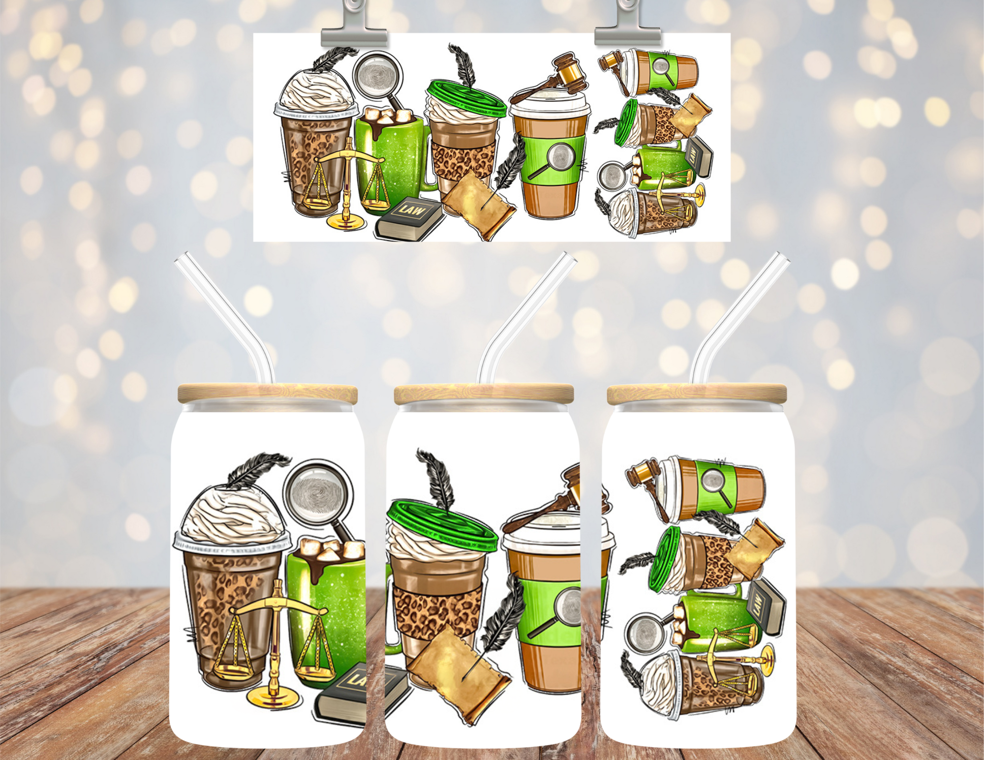 Uv Dtf Cup Wrap Law Evidence Coffee Cups 604 – Creations With Purpose Inc