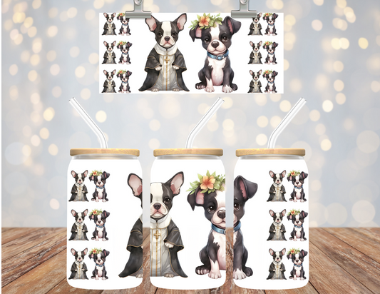 Uv Dtf Cup Wrap Religious puppy 548