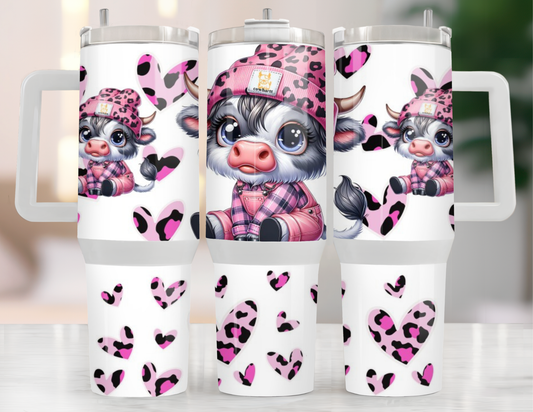 UVDTF 40 oz Cup Wrap Highland Cow 3049