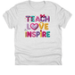 Faux Yarn Teach Love Inspire | 11" Ready to Press DTF Transfer | 160