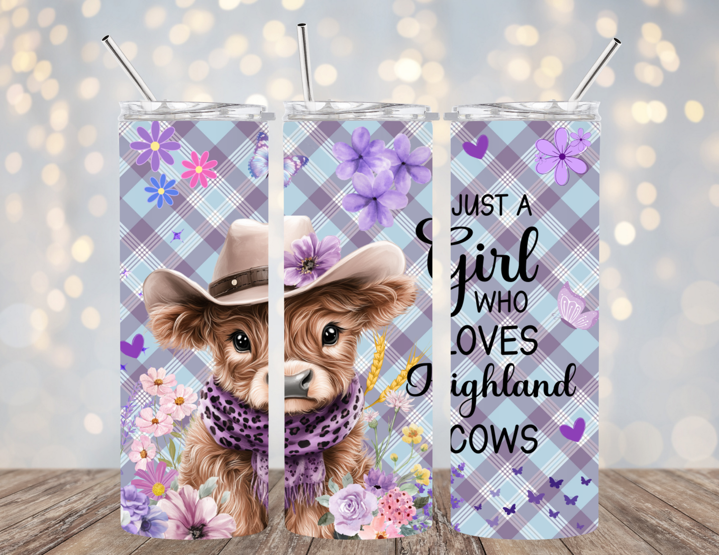 20 Oz Tumbler - Just A Girl Who Loves Highland Cows