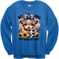 Crewneck Sweatshirt Bit of a Mess Cute Cow 480
