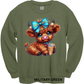 Crewneck Sweatshirt Hot Mess Cute Highland Cow 482