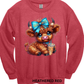 Crewneck Sweatshirt Hot Mess Cute Highland Cow 482