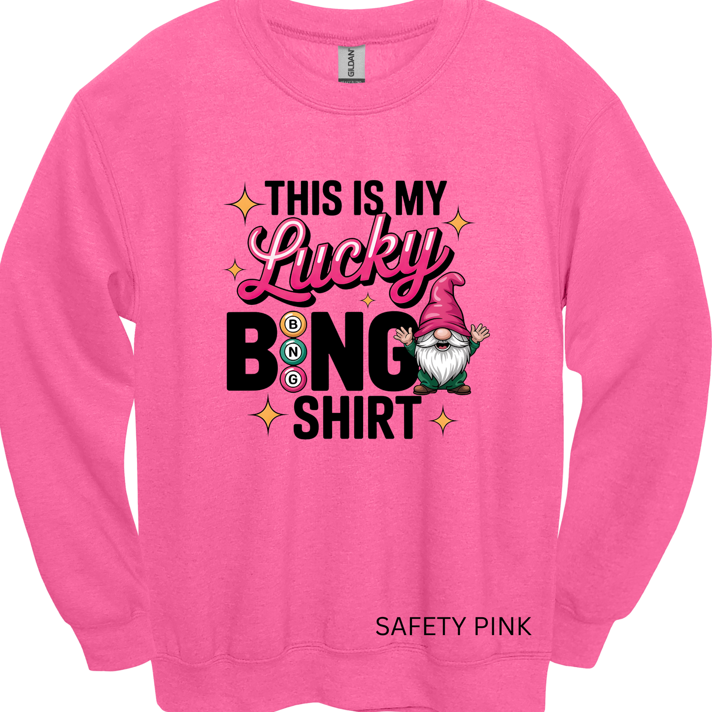 Crewneck Sweatshirt Lucky Bingo Shirt 484