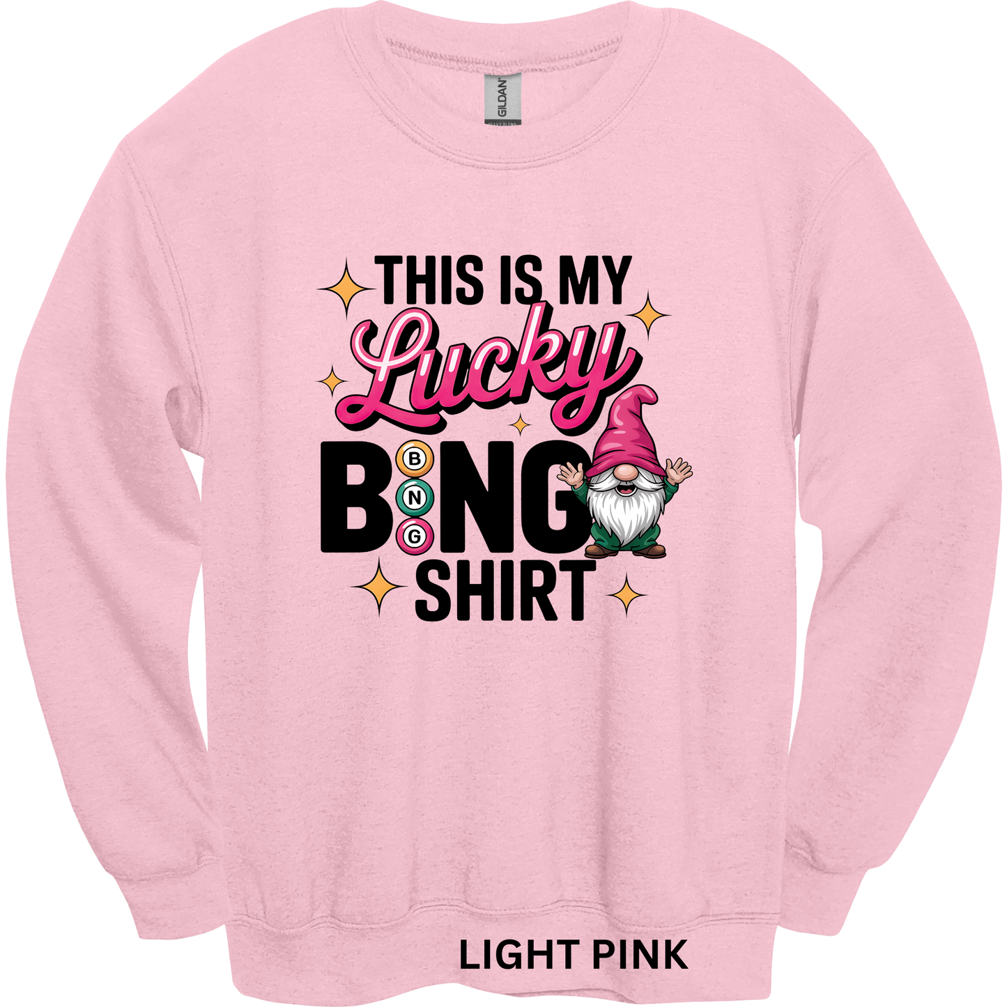Crewneck Sweatshirt Lucky Bingo Shirt 484