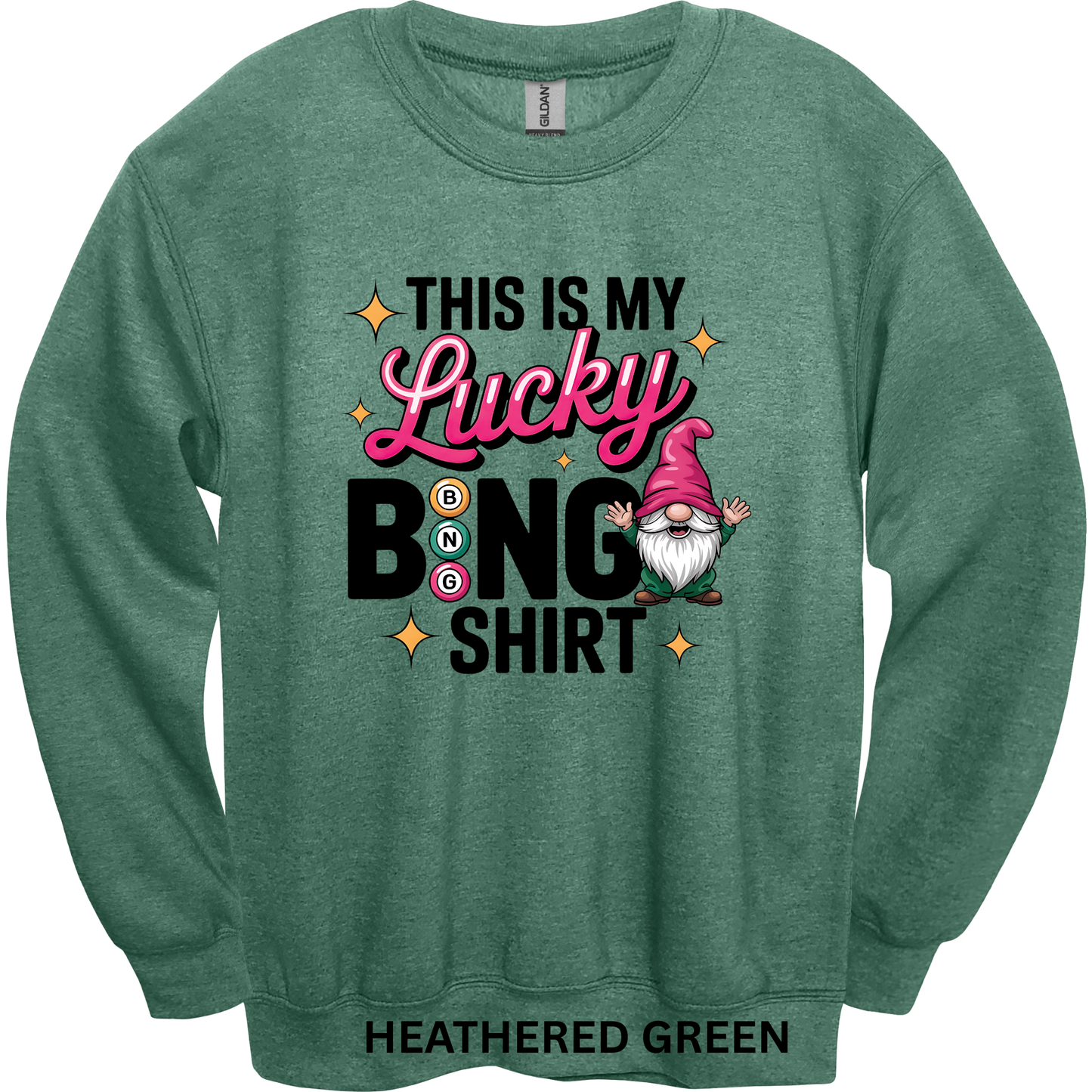Crewneck Sweatshirt Lucky Bingo Shirt 484