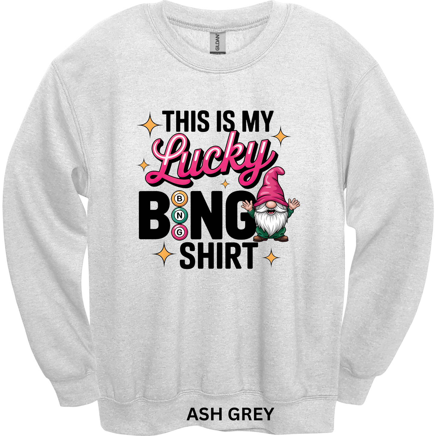 Crewneck Sweatshirt Lucky Bingo Shirt 484