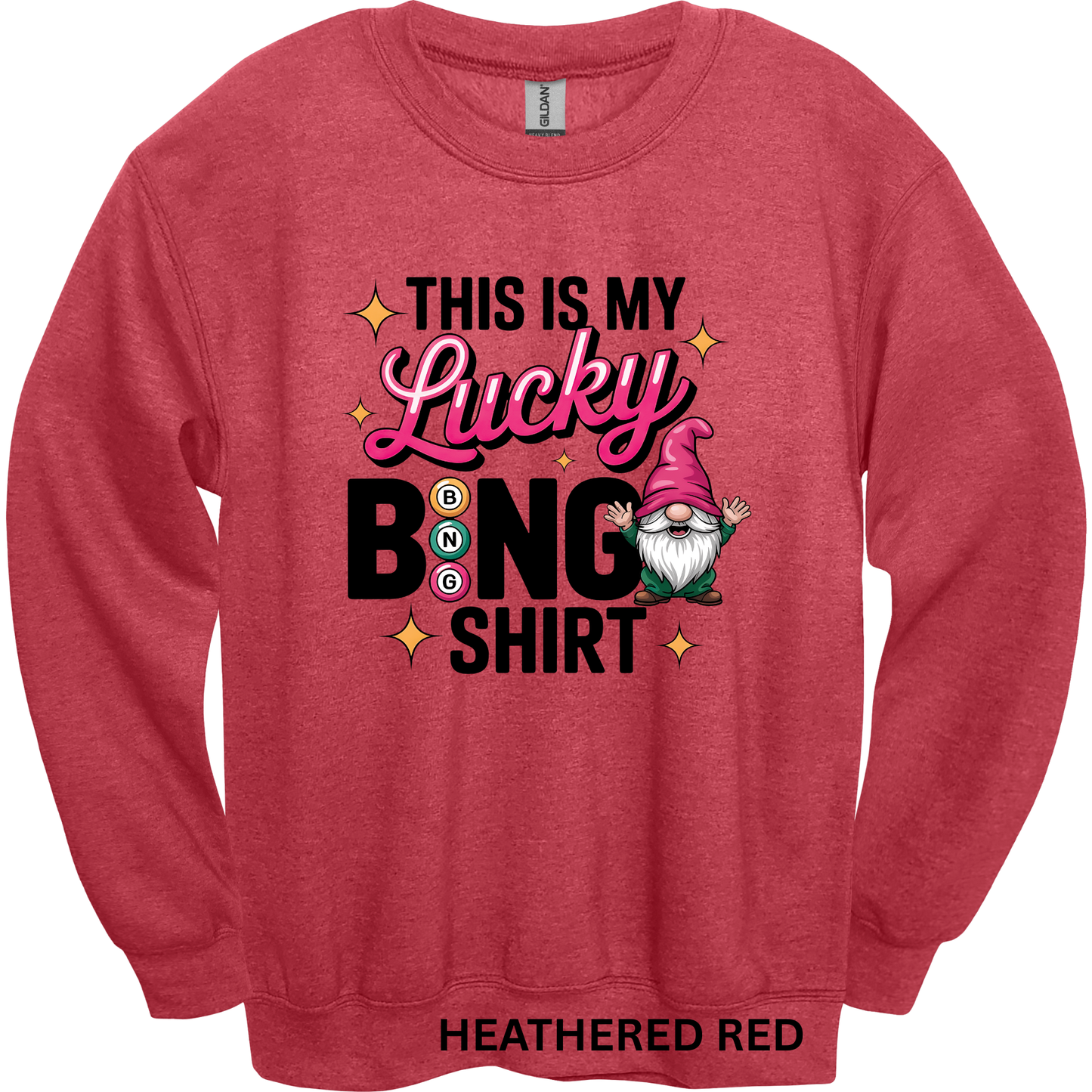 Crewneck Sweatshirt Lucky Bingo Shirt 484