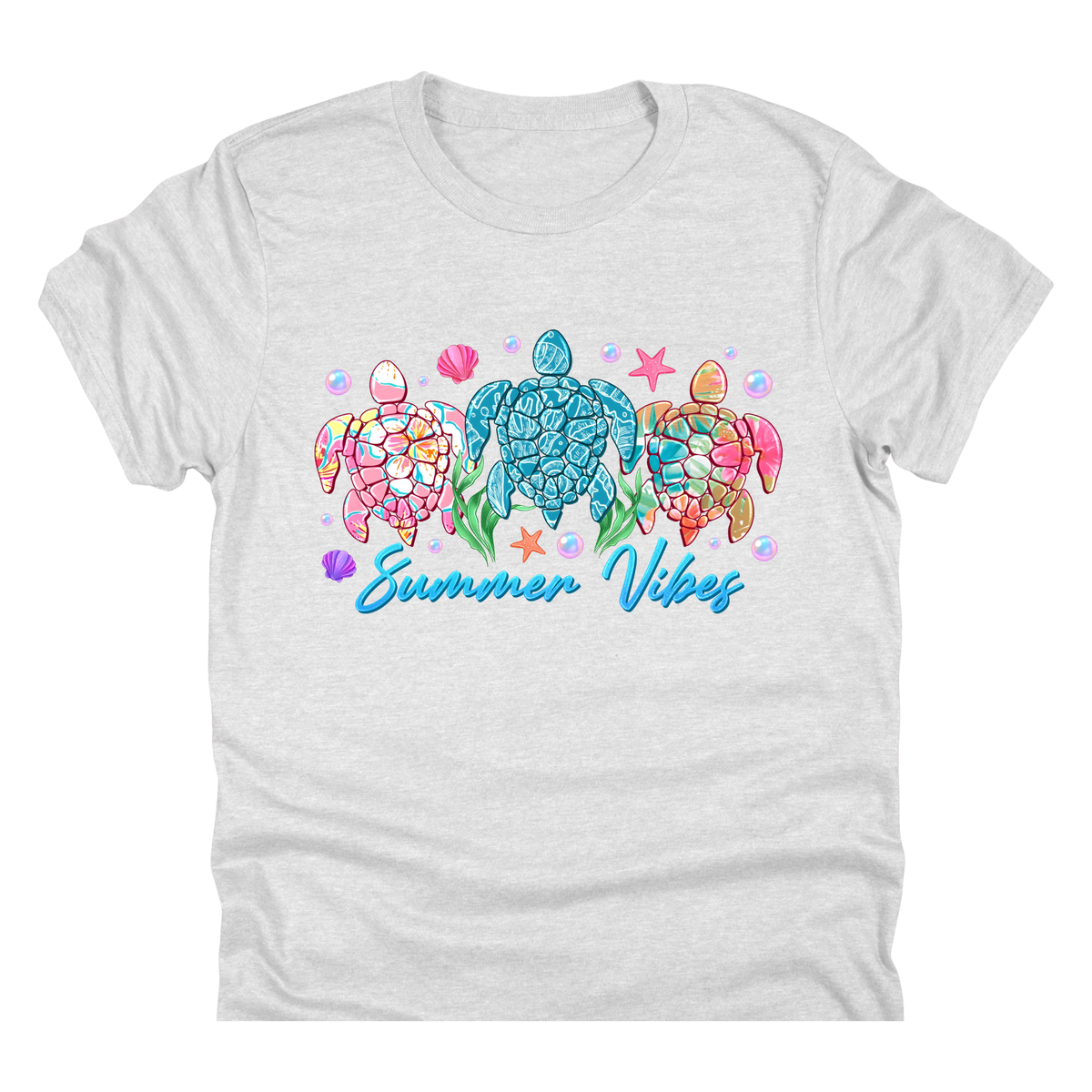 Summer Vibes Sea Turtles | 11" Ready to Press DTF Transfer|144