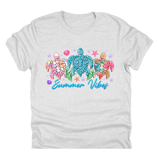 Summer Vibes Sea Turtles | 11" Ready to Press DTF Transfer|144