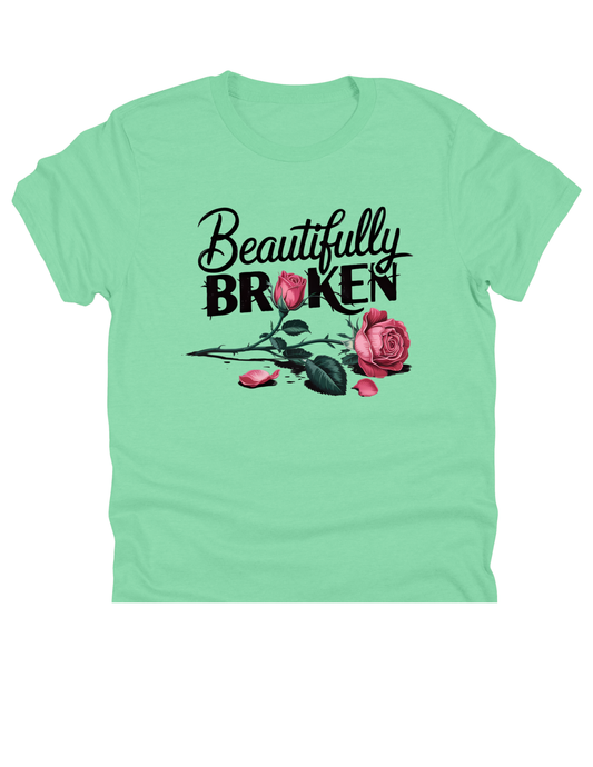 11" DTF Ready to Press - Beautifully Broken Roses |0039