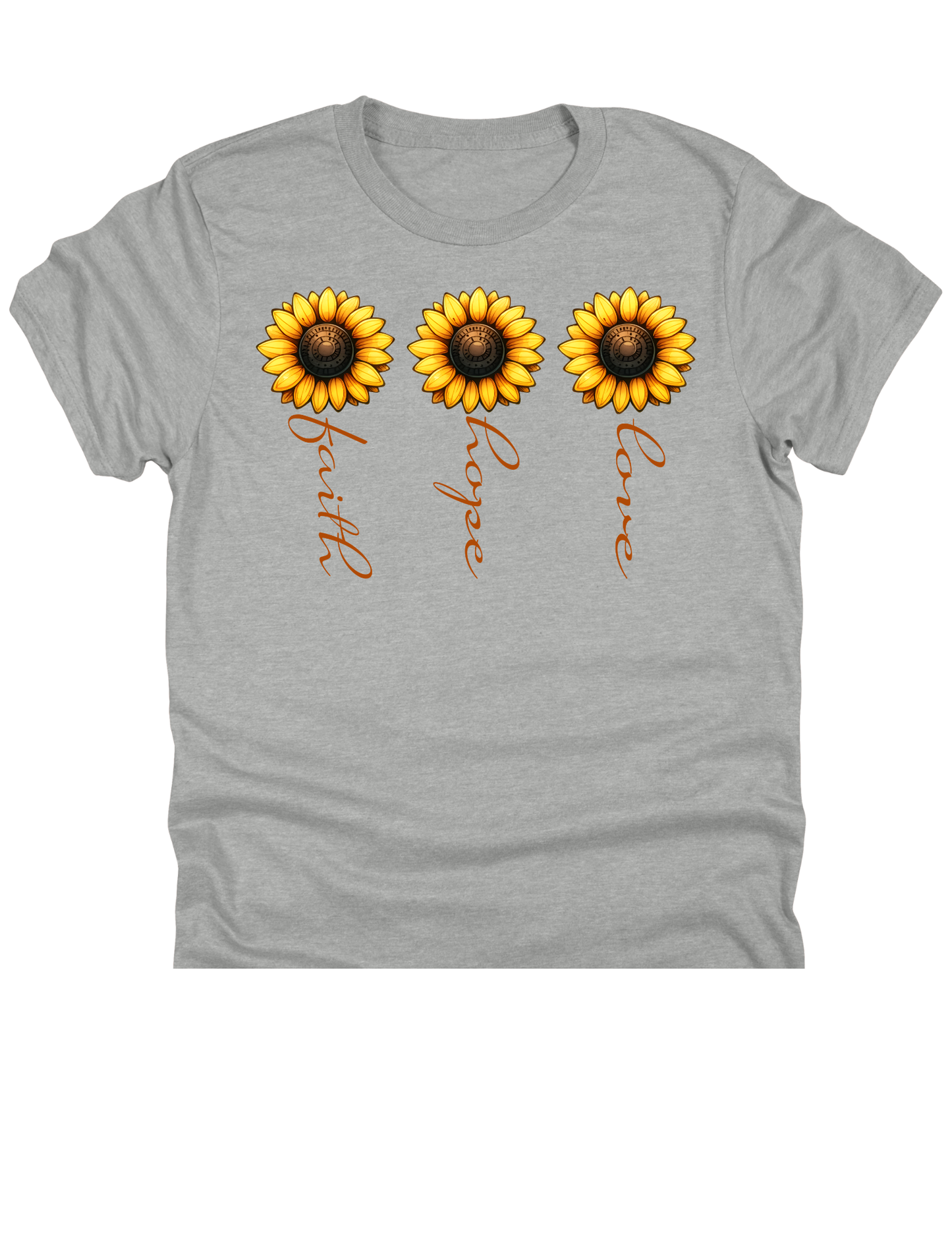 11" DTF Ready to Press - Faith Hope Love Sunflowers | 0076