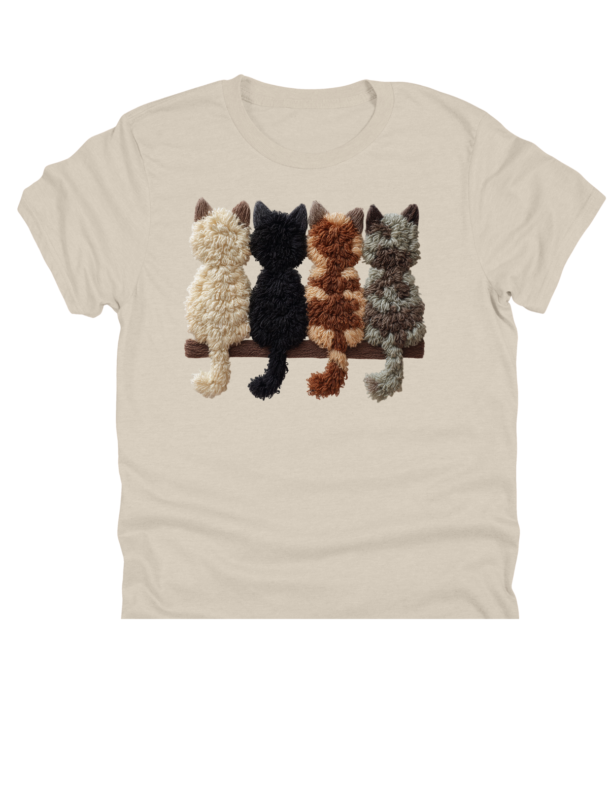 11" DTF Ready to Press - Faux Yarn Cats on a Shelf | 0021