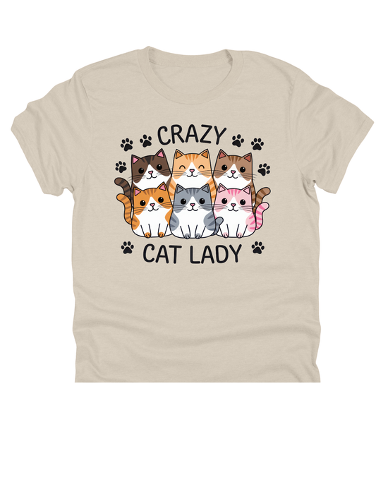 11" DTF Ready to Press - Crazy Cat Lady | 186