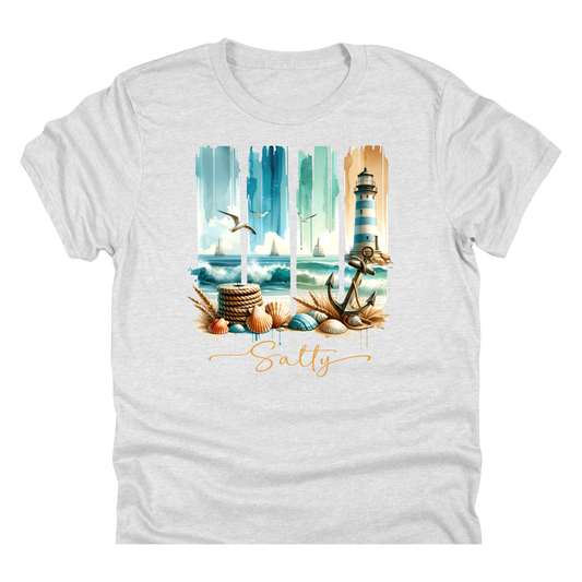 Salty Coastal Lighthouse | 11" Ready to Press DTF Transfer