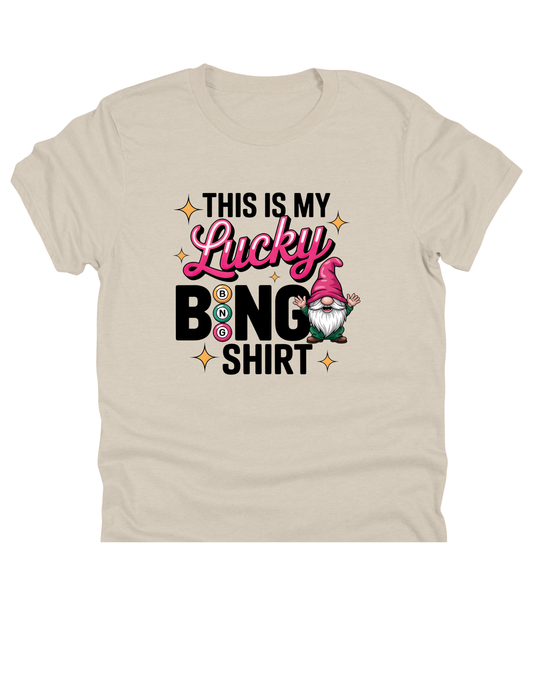 11" DTF Ready to Press - This Is My Lucky Bingo Shirt 357