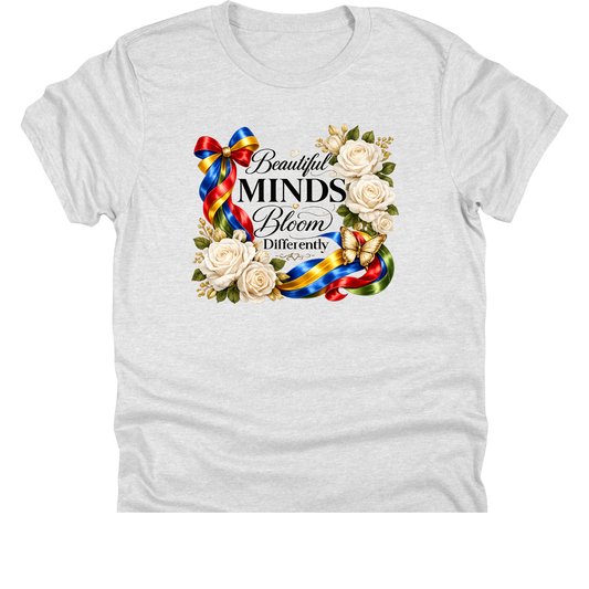 Beautiful Minds Bloom Differently | 11" Ready to Press DTF Transfer