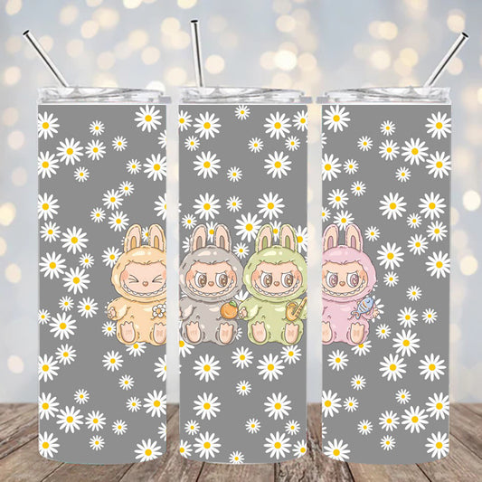 UVDTF 20 oz BU BU With White Flowers 2296