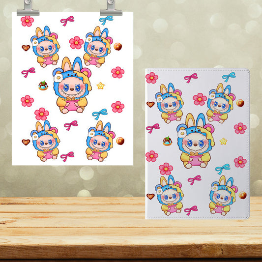 A5 Notebook UVDTF Wrap Plush Dolls 7084