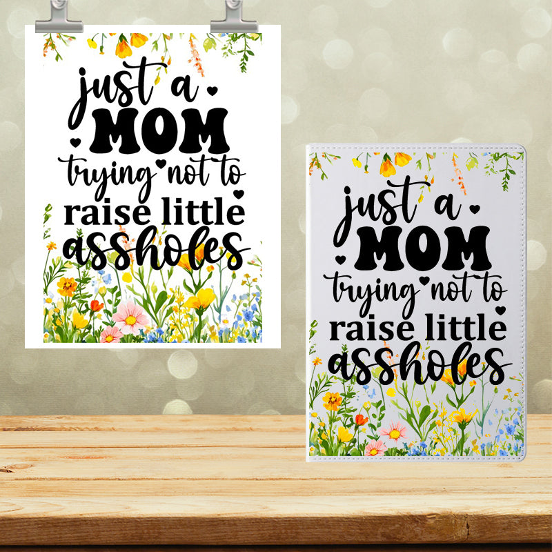 A5 Notebook UVDTF Wrap Just a Mom 7115