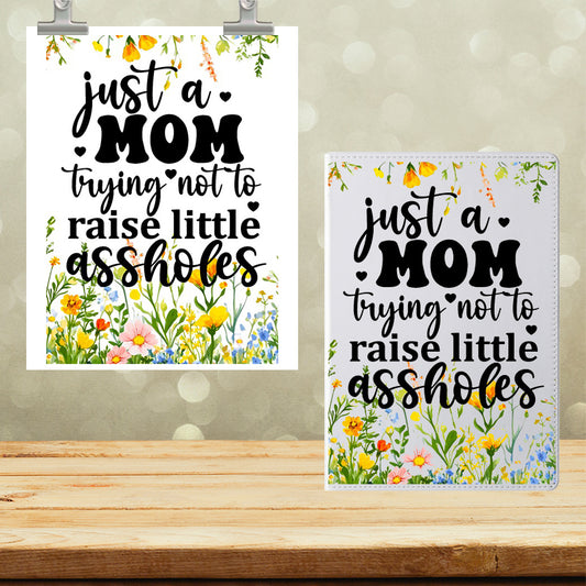 A5 Notebook UVDTF Wrap Just a Mom 7115