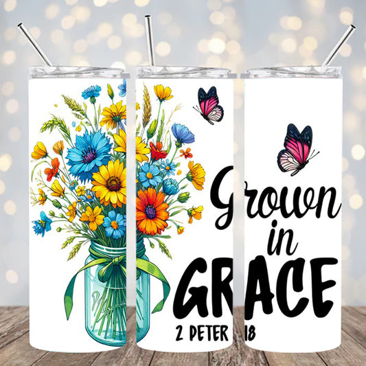 UVDTF 20 oz Cup Grown in Grace 2155