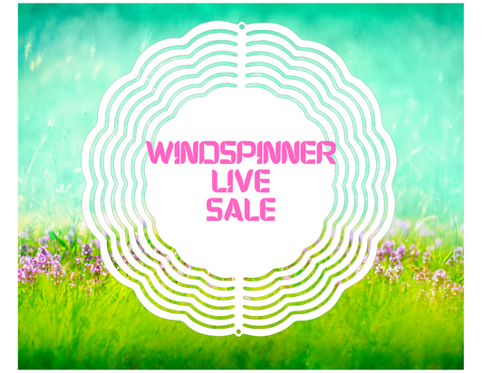 10" Metal Sublimation Wind spinners LIVE SALE