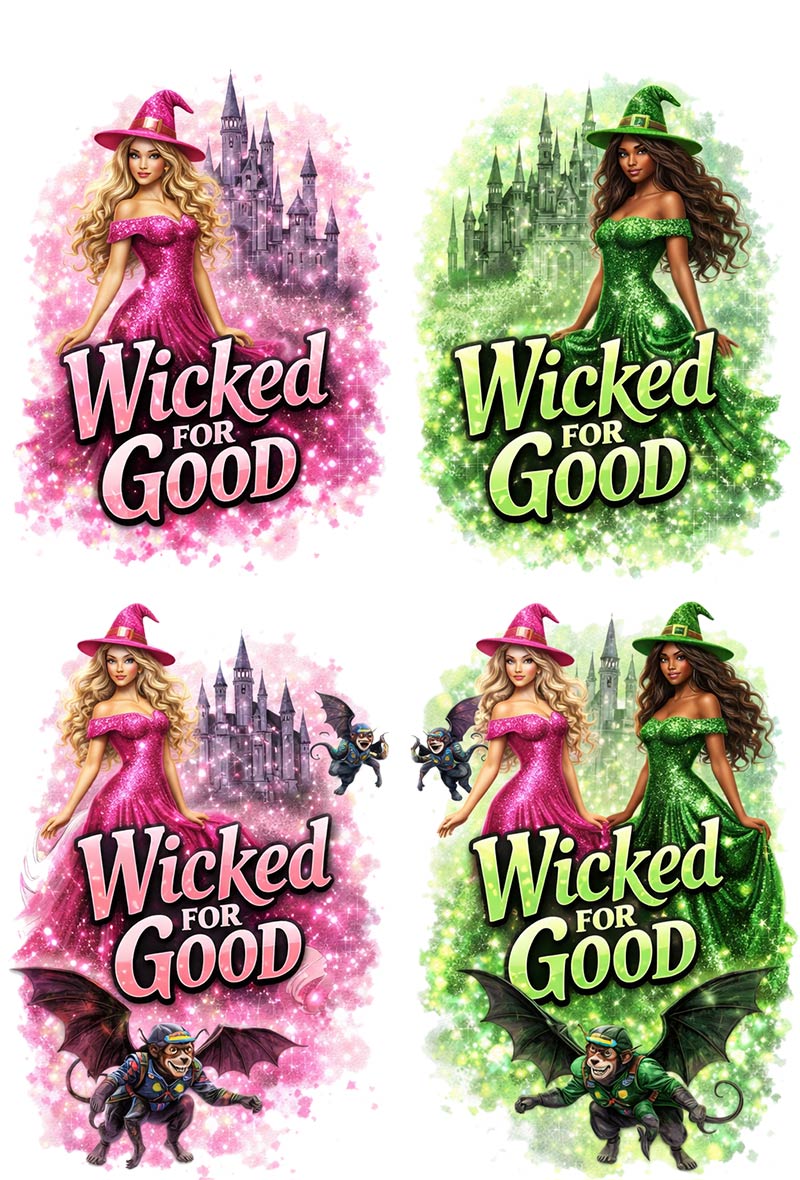 UVDTF 9.5 x 14 Element Sheet Wicked for Good Witches 1029