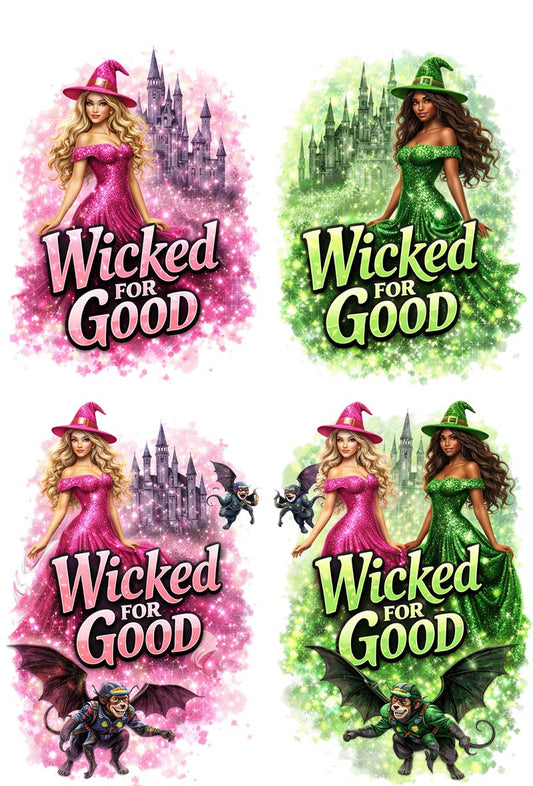 UVDTF 9.5 x 14 Element Sheet Wicked for Good Witches 1029