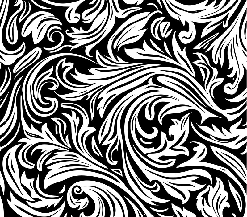 UVDTF 20 oz Tooled Leather 2191