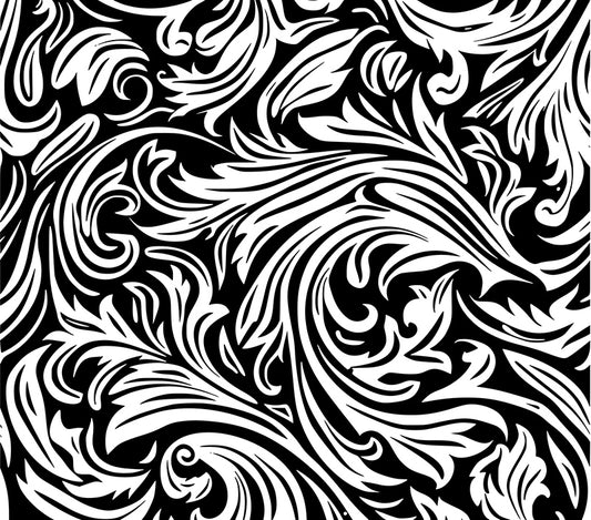 UVDTF 20 oz Tooled Leather 2191